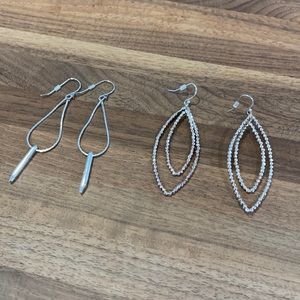 2 pairs of statement earrings.